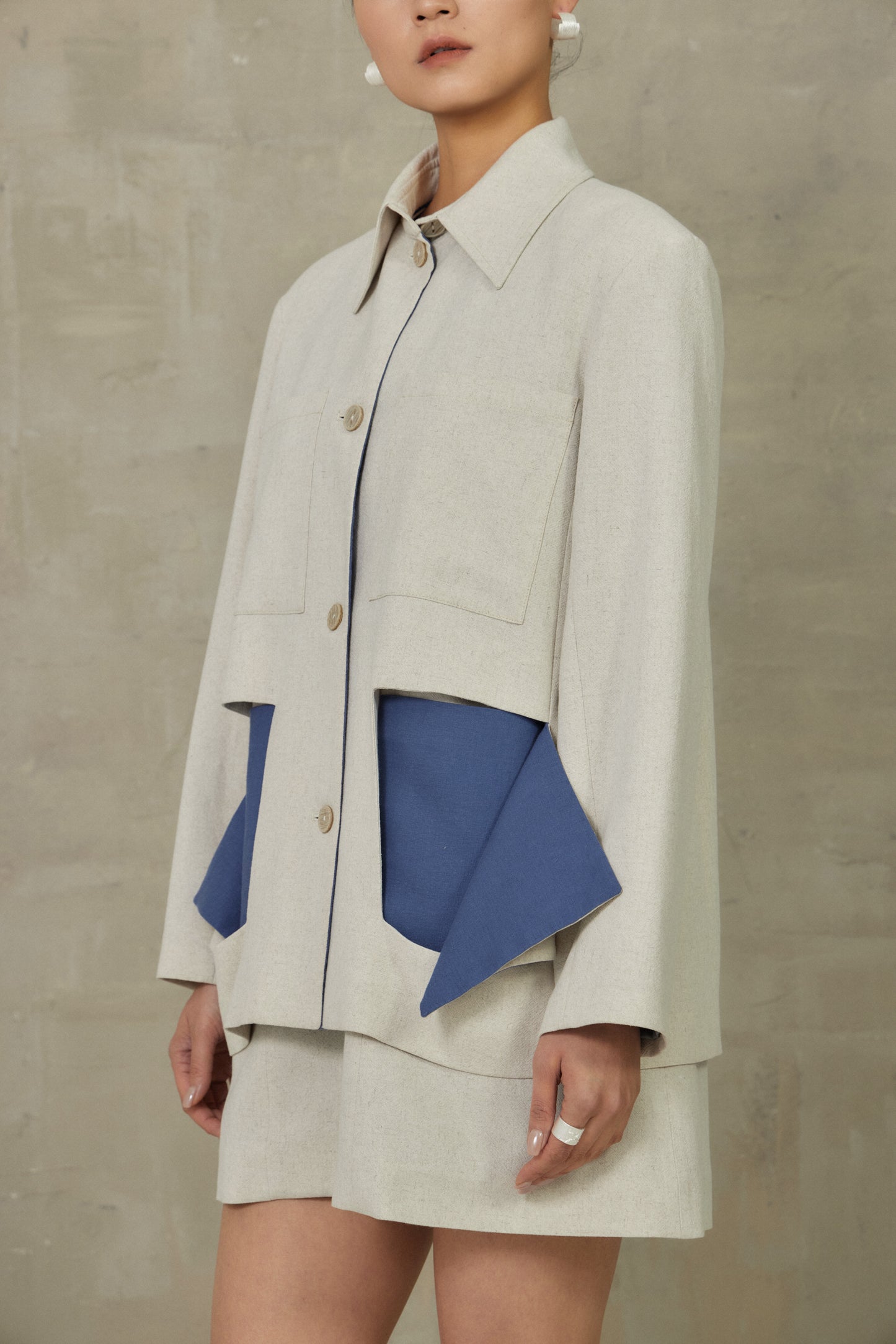 Veste lin (deux pièces)