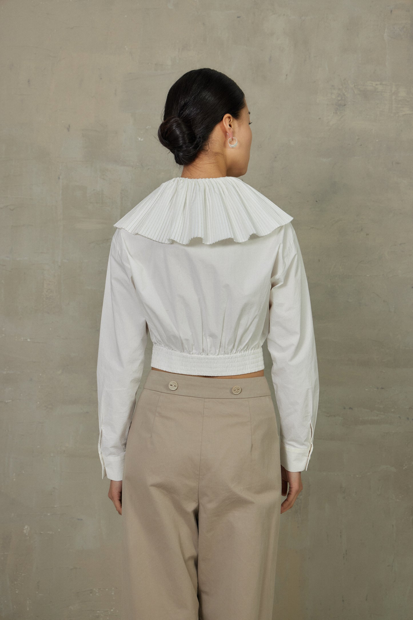 Chemise cols à volants