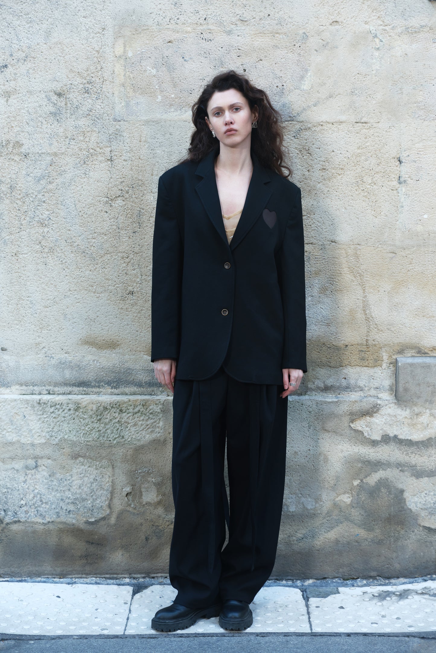 Blazer with Heat-Reactive Heart Detail