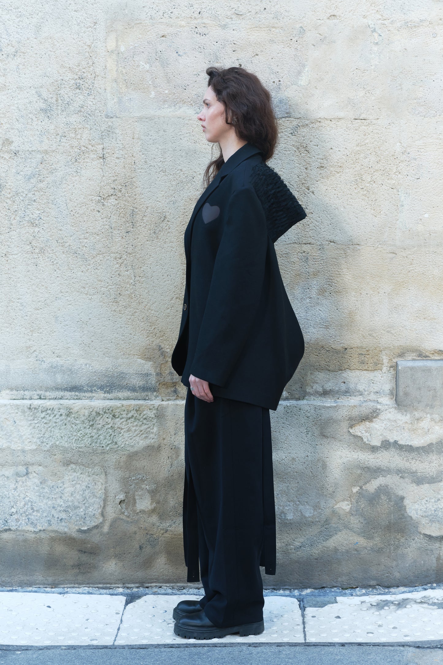 Blazer with Heat-Reactive Heart Detail
