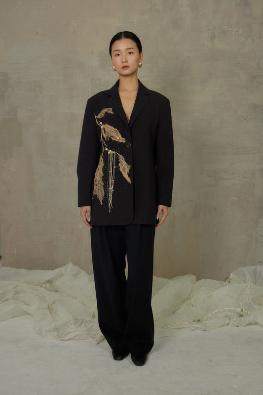 Black Embroidered Jacket